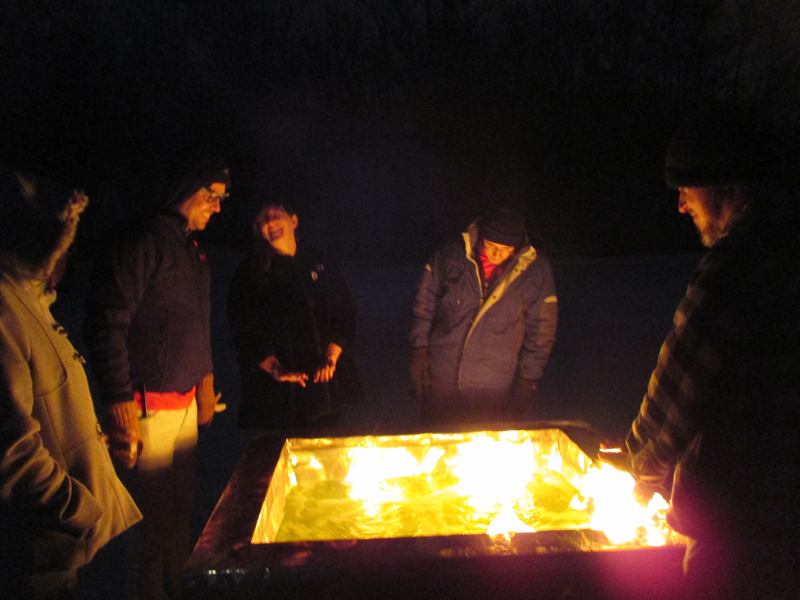 The Fire Garden sculptures